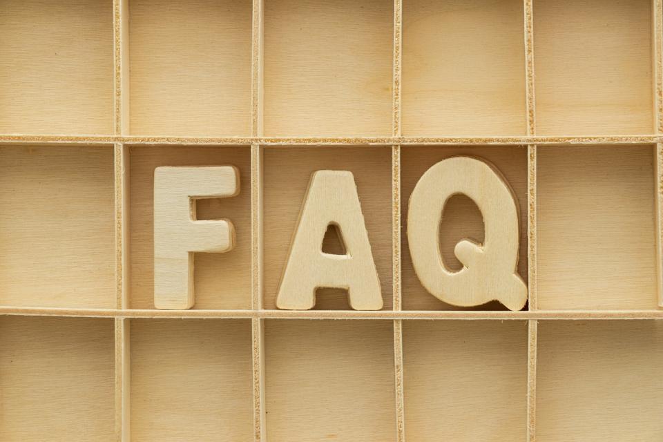 Photo of the letters F.A.Q.